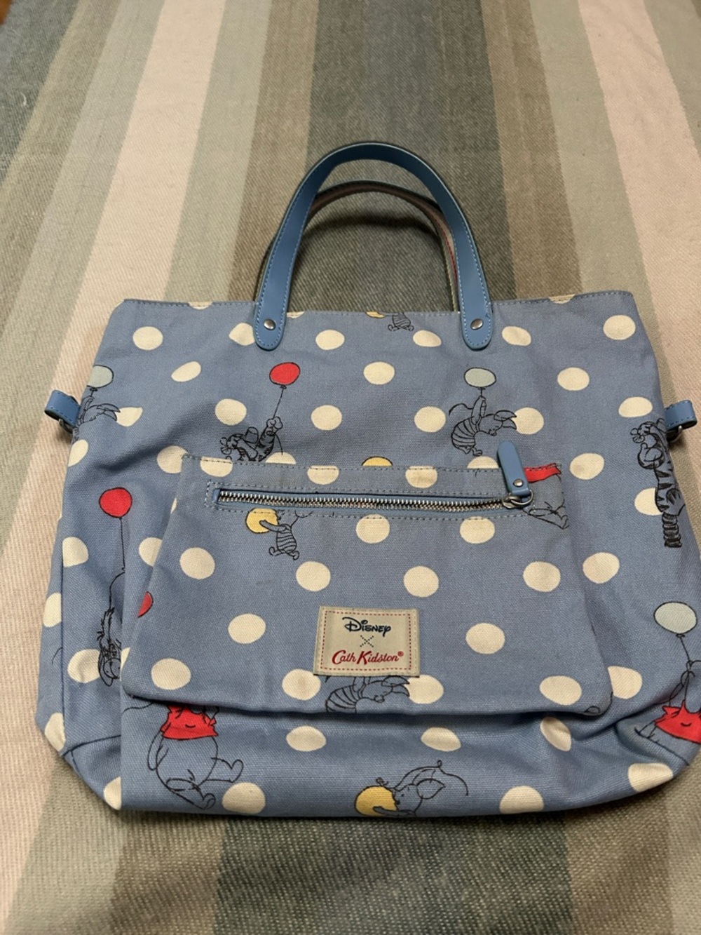 Disney X Cath Kidston Reversible Floral Winnie the Pooh Canvas Bag - Picture 7 of 9
